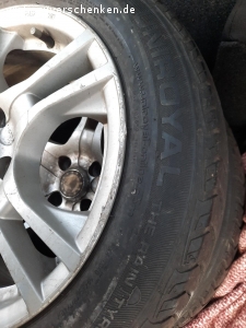 4 Reifen mit Felgen Marke Platin. Siehe Bilder. sommerreifen, normale größe, passend zb zu FOR FIESTA. In München kostenlos abzugeben. Kann die auch wo hinbringen