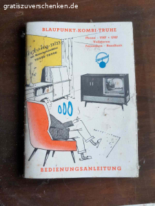 Alte Kombitruhe zu verschenken. Alte Kombitruhe ohne Fernseher gegen Abholung zu verschenken, funktion wurde nicht geprüft.