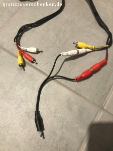 Audio Kabel zu verschenken. Versand gegen Kostenübernahme möglich