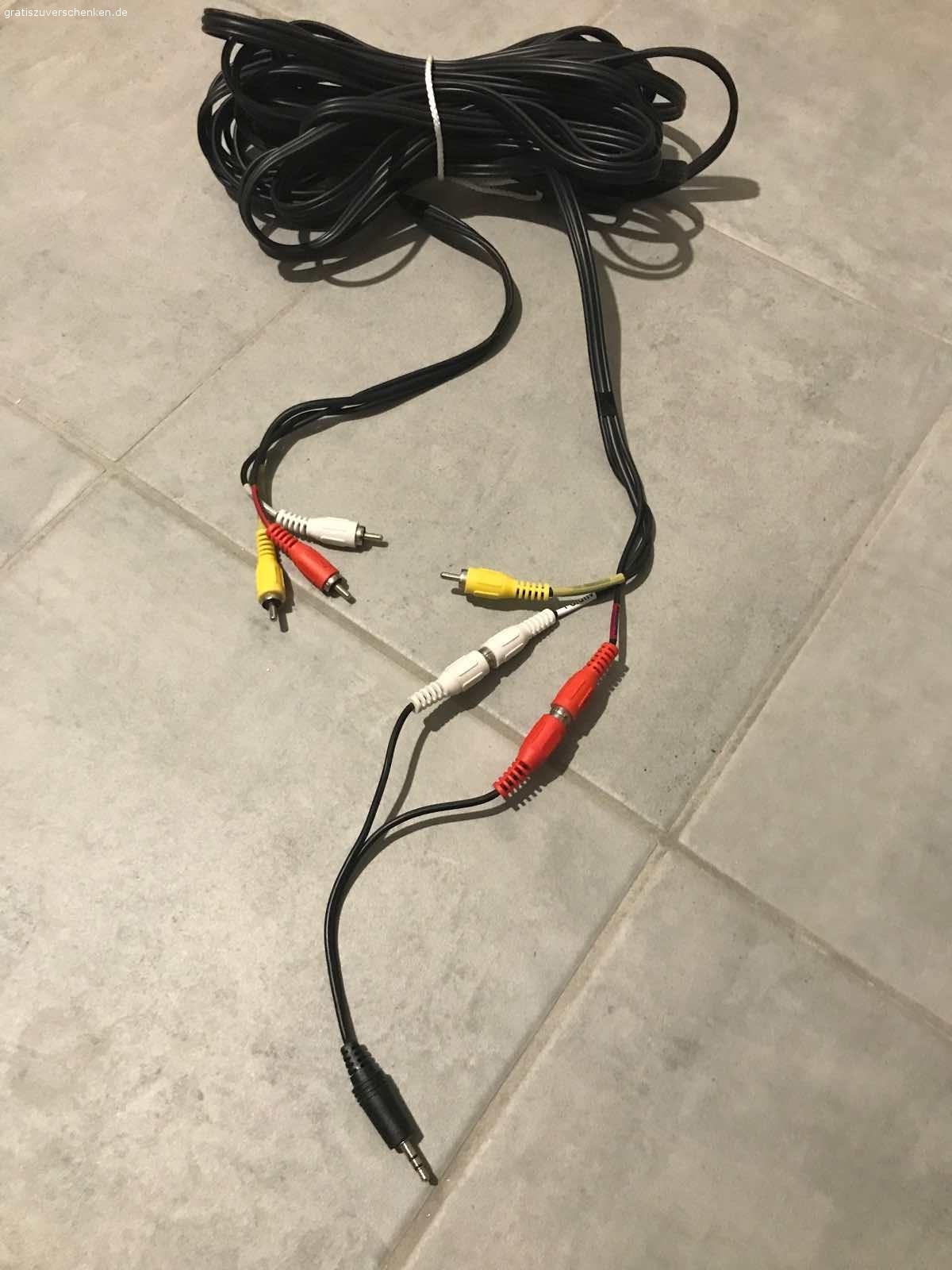 Audio Kabel zu verschenken. Versand gegen Kostenübernahme möglich