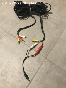 Audio Kabel zu verschenken. Versand gegen Kostenübernahme möglich