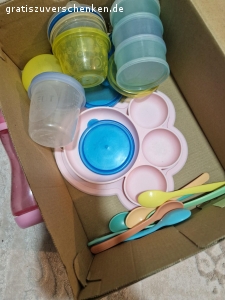 Babynahrungsbehälter Löffel. bpa freie behälter, gebraucht in gutem zustand