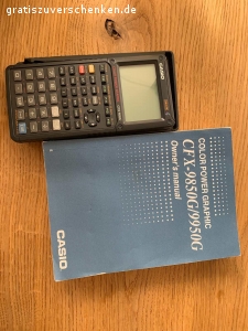 Casio Grafik Taschenrechner. Batterien leer, mit Gebrauchsanweisung