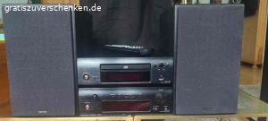 Denon Kompaktanlage. hochwertige Denon Kompaktanlage mit Tuner/Verstärker DRA-F107  2 x 65 W, CD Player DCD-F107 und 2 Lautsprecherboxen. Wenig benutzt. Top Zustand., Betriebsanleitungen und alle Verbindungskabel vorhanden.