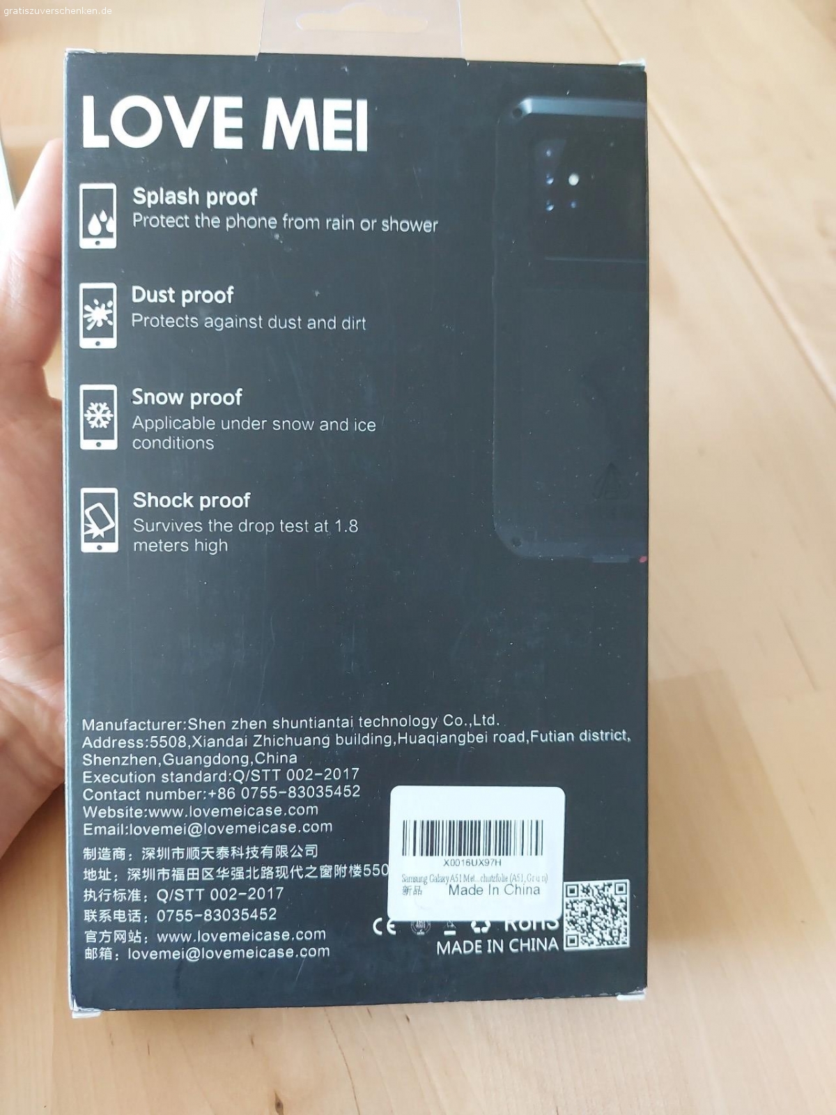 Hülle Samsung Galaxie A51. Neu und original verpackt
