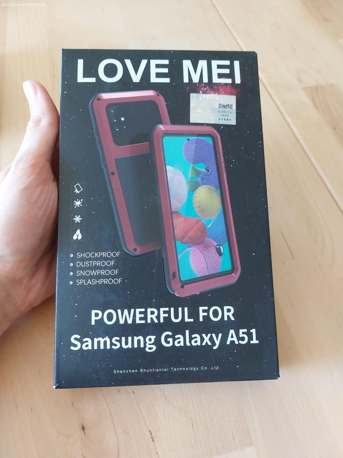 Hülle Samsung Galaxie A51. Neu und original verpackt
