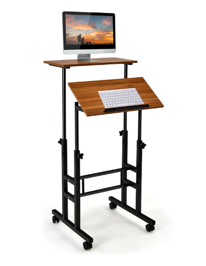 Kleiner höhenverstellbarer Computertisch