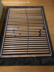 Lattenrost 160-2m zum verschenken. Wie neu