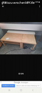 3er (Schlaf)couch Ikea mit zwei Ikea-tischen. Dreisitzer Couch mit Kissen . Durch umlegen kann sie zur Schlafcouch umfunktioniert werden.  Kann bis Freitagnachmittag vergeben werden