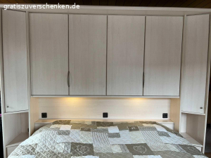 Schlafzimmer Weiß-Kirsche Nachbildung 7 teilig