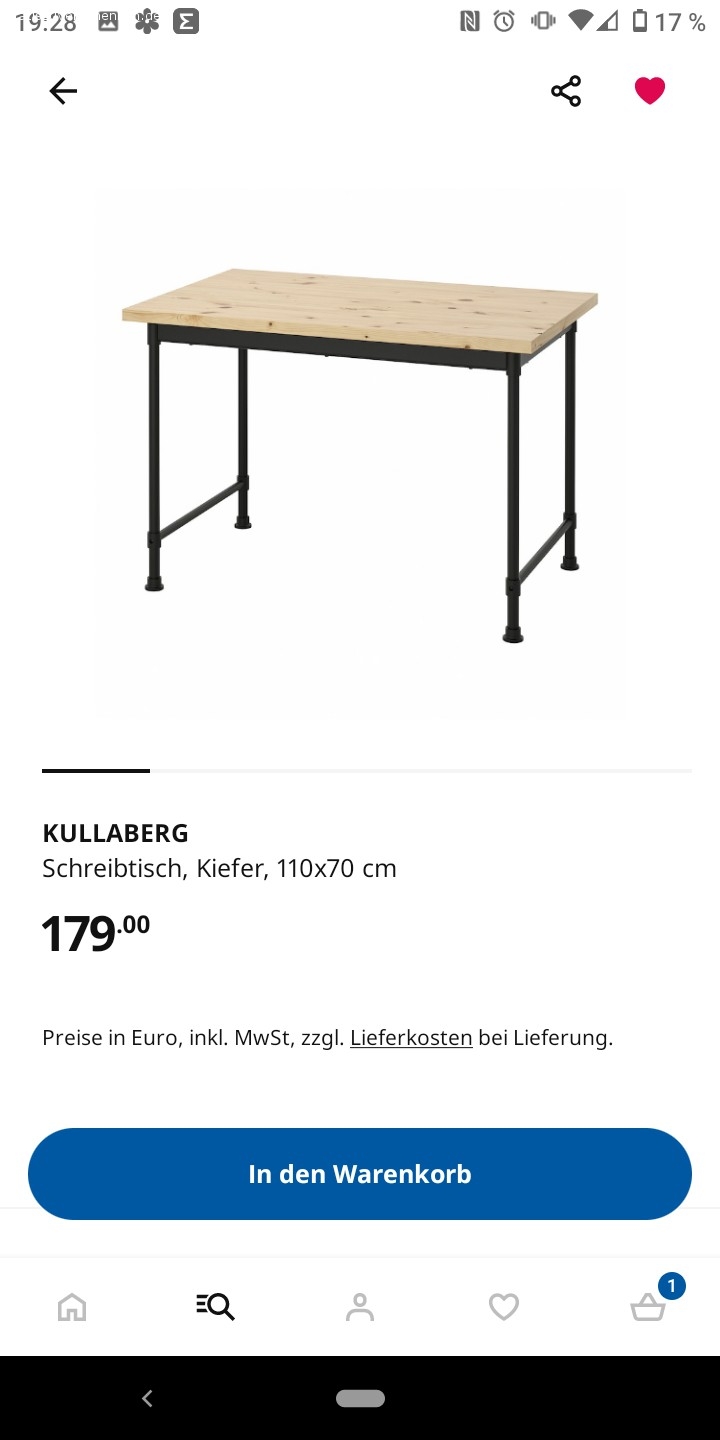 Schreibtisch. Ikea Schreibtisch
Nichtraucher Wohnung 
nur Selbstabholer