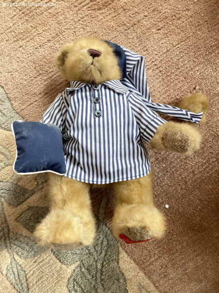 Teddybär Blauweiss